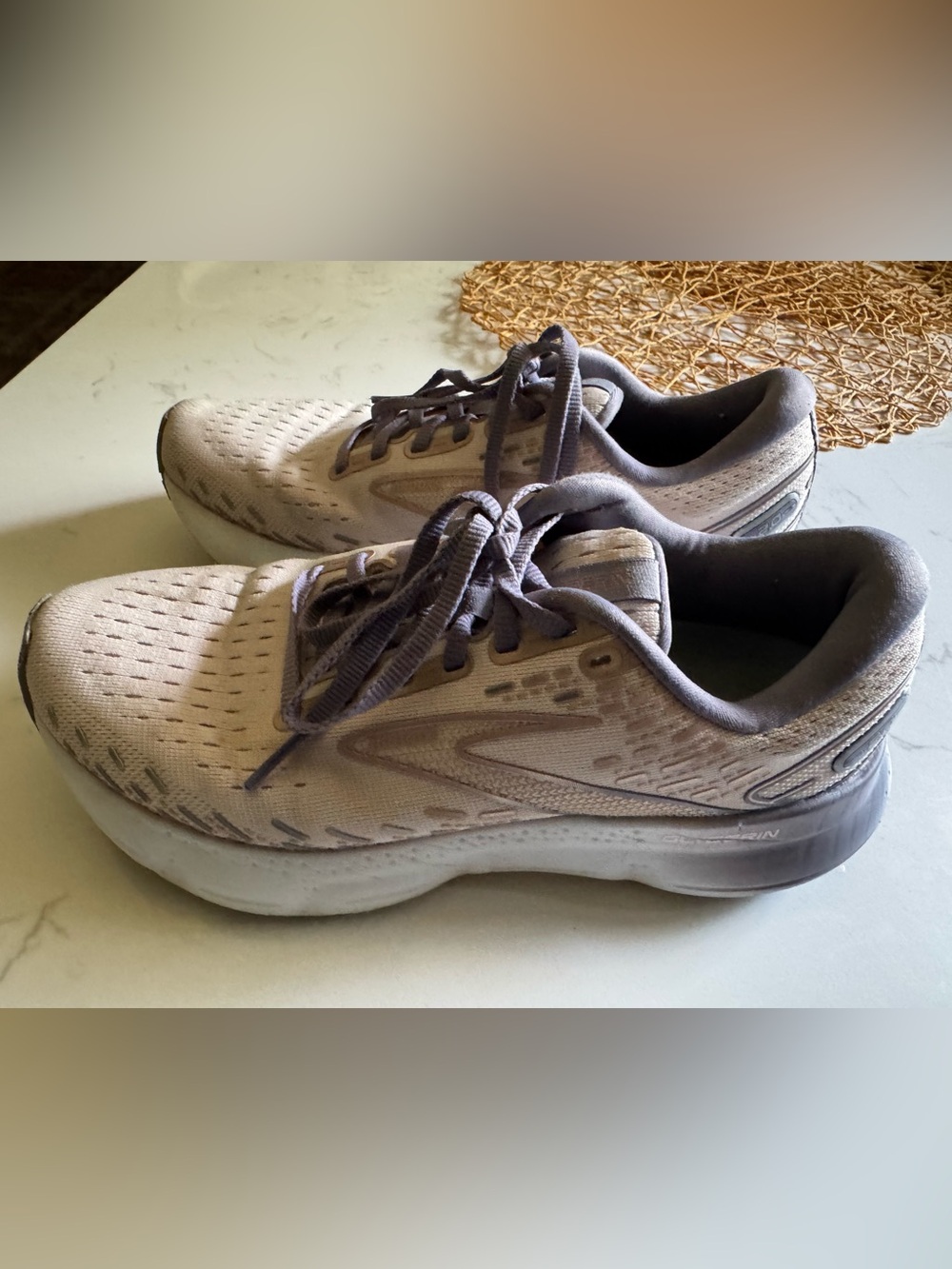Brooks Women's Beige Taupe Athletic Running Shoes